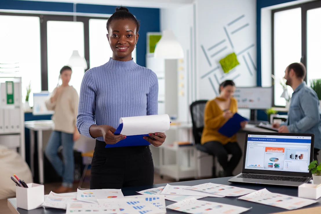 A human resource professional reviews her company’s payment systems.